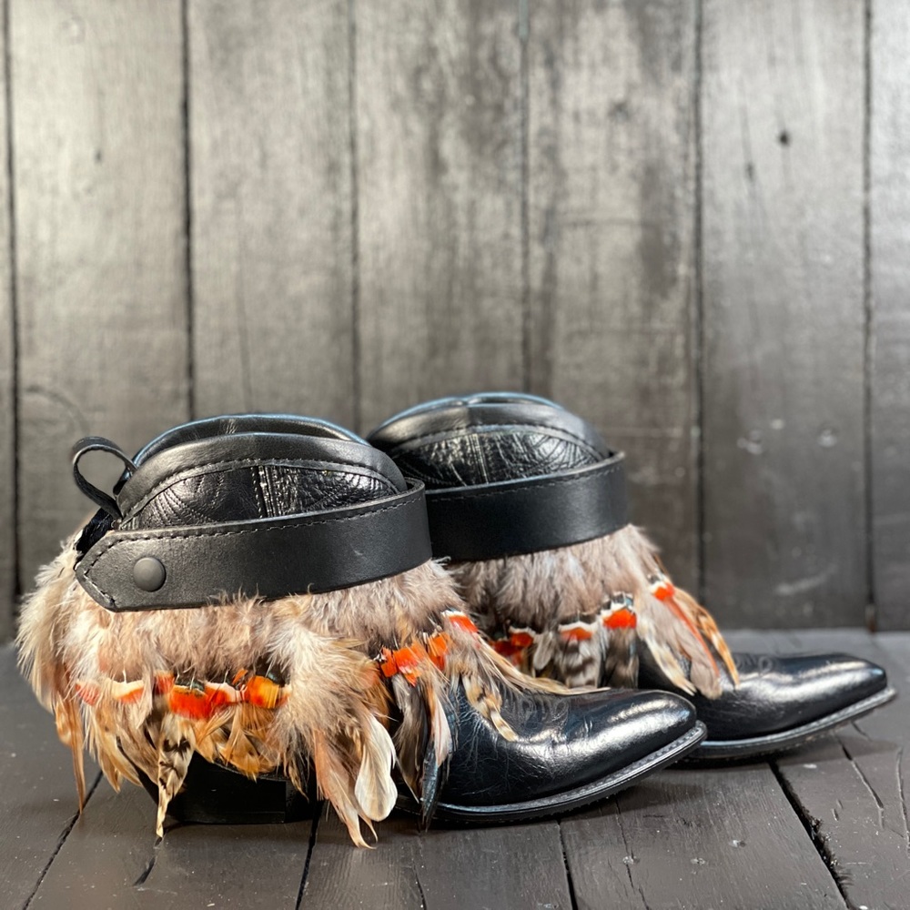 Boot Bands made to order. Add feathers, fringe or conchos.